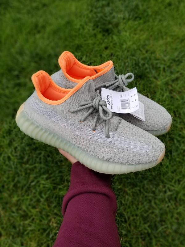 Adidas Yeezy Boost 350 Desert Sage Green Orange semi Ua quality With Accessories And Og Box