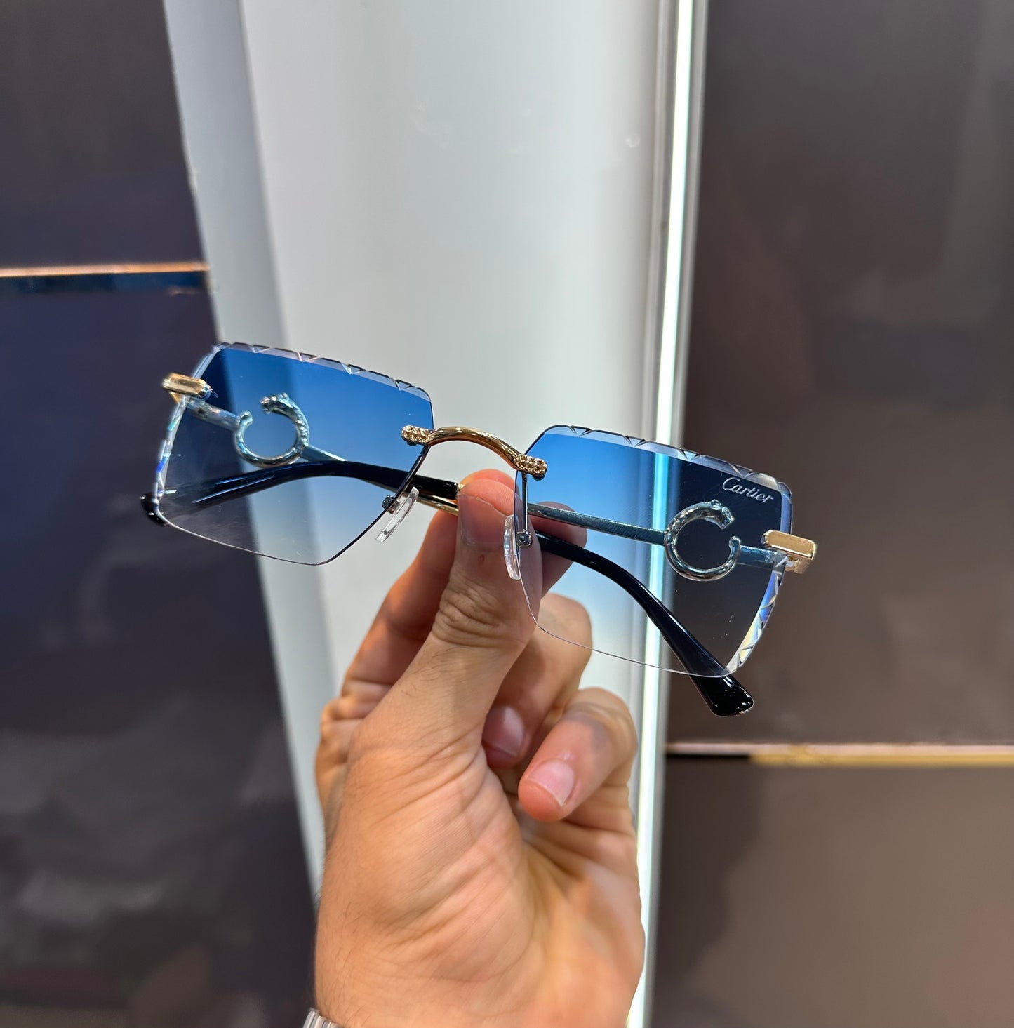 Cartier Sky Blue Karan Aujla limited Edition Luxury Shade With Original Packing