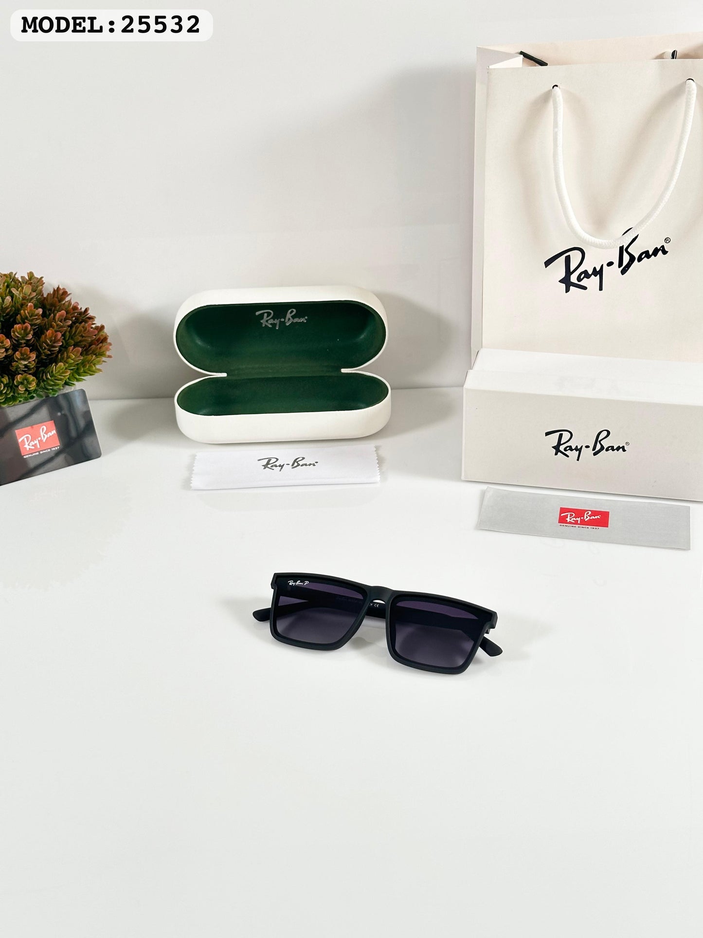 Rayban Black DC (25532) Sunglass With Og Kit And Box Packing