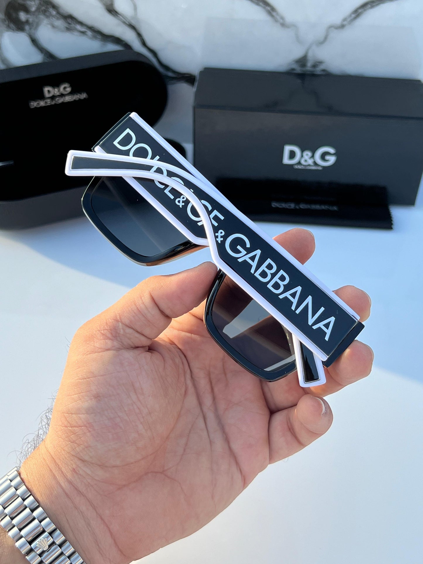 Dolce Gabbana Full Black (6184) Sumglass With Og Kit And Packing