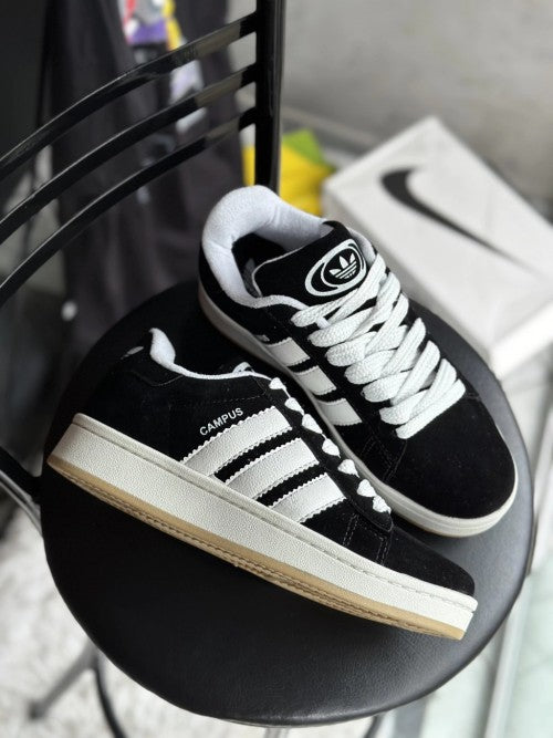 ADIDAS CAMPUS BLACK WITH OG BOX AND PACKING