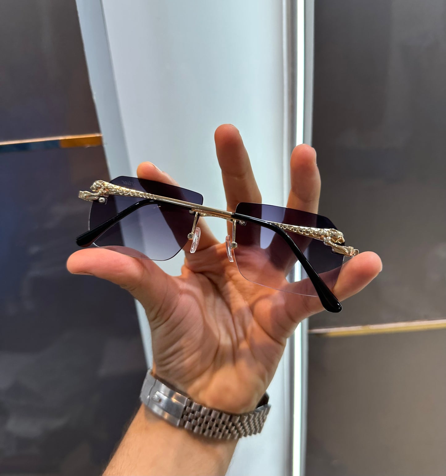 Cartier Black Unique Abhishek Sharma limited Edition Luxury Shade With Original Packing