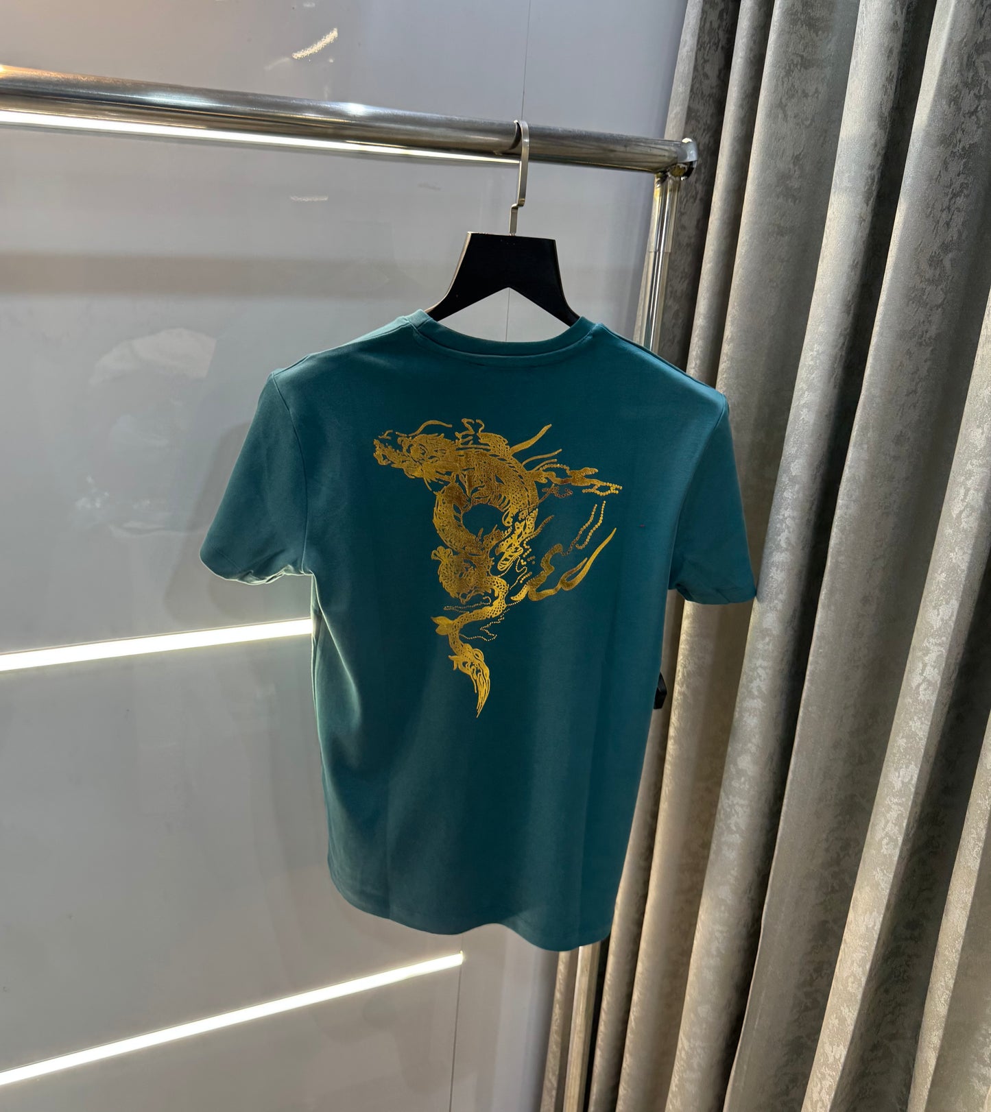 Michael Kors Green Dragon Print Premium Smart Fit T-Shirt