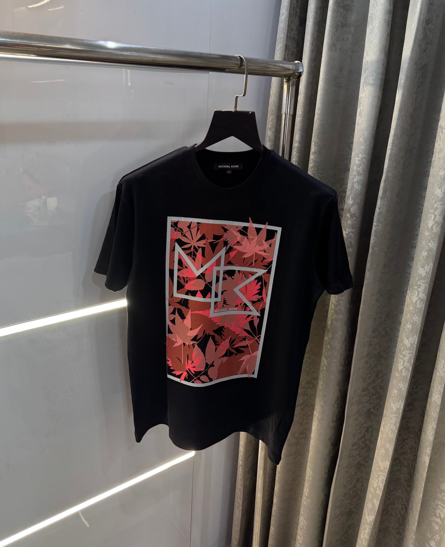 Michael Kors Black Logo Print Premium Smart Fit T-Shirt