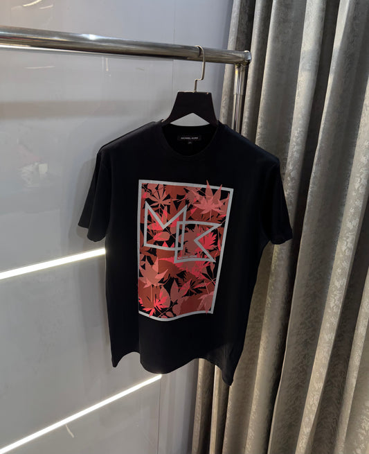 Michael Kors Black Logo Print Premium Smart Fit T-Shirt