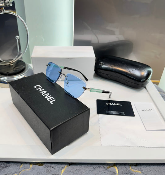 Chanel Sky Blue Limited Edition Luxury Shade With Original Packing Store Article