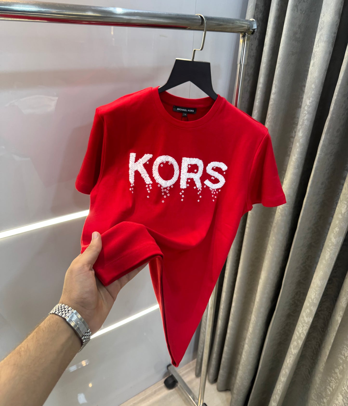 Michael Kors Red Classic Smart Fit T-Shirt