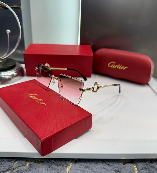 Cartier Pink Karan Aujla limited Edition Luxury Shade With Original Packing