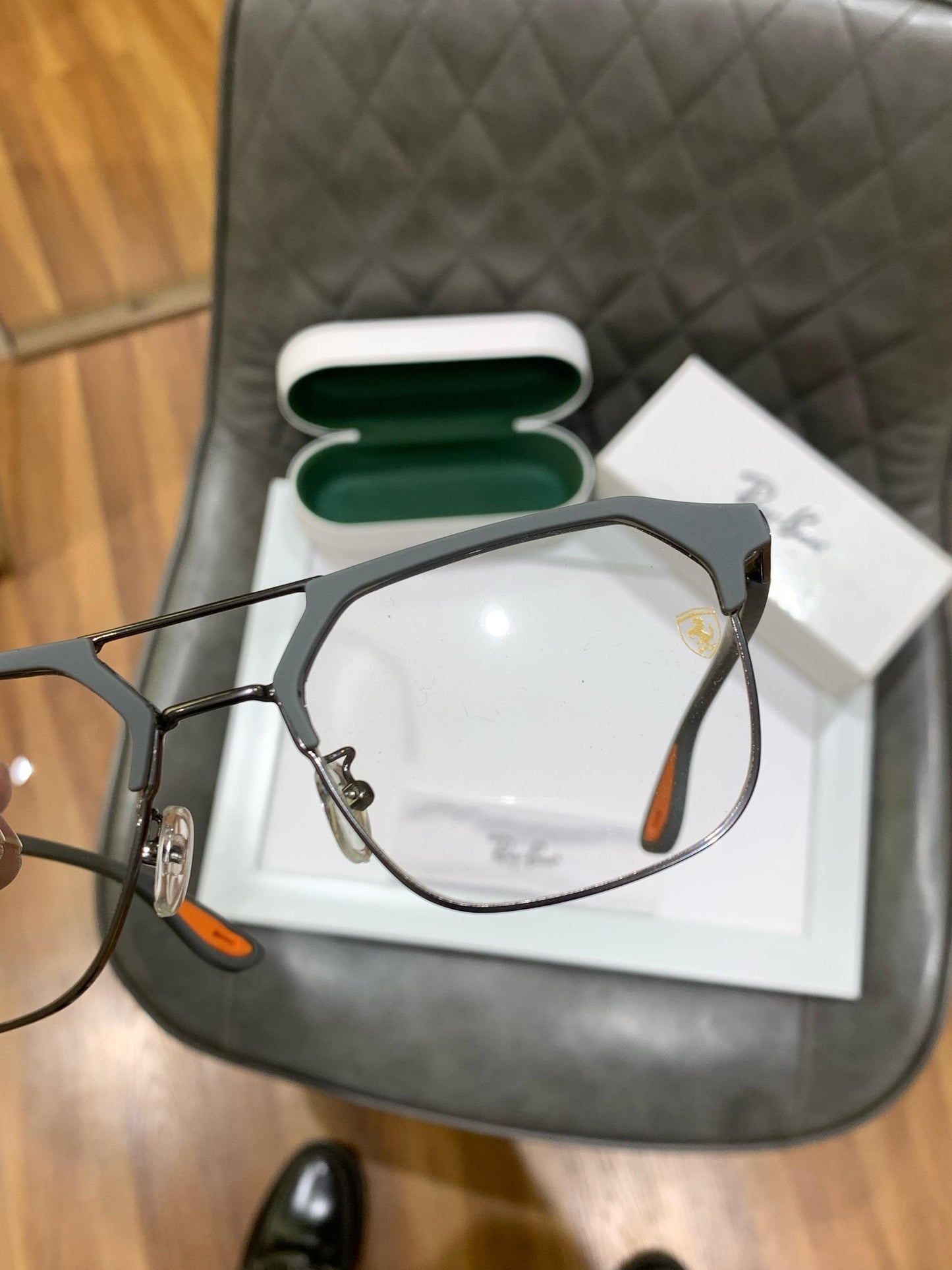 Rayban Grey Plano 04 Frame With OG Kit And Packing