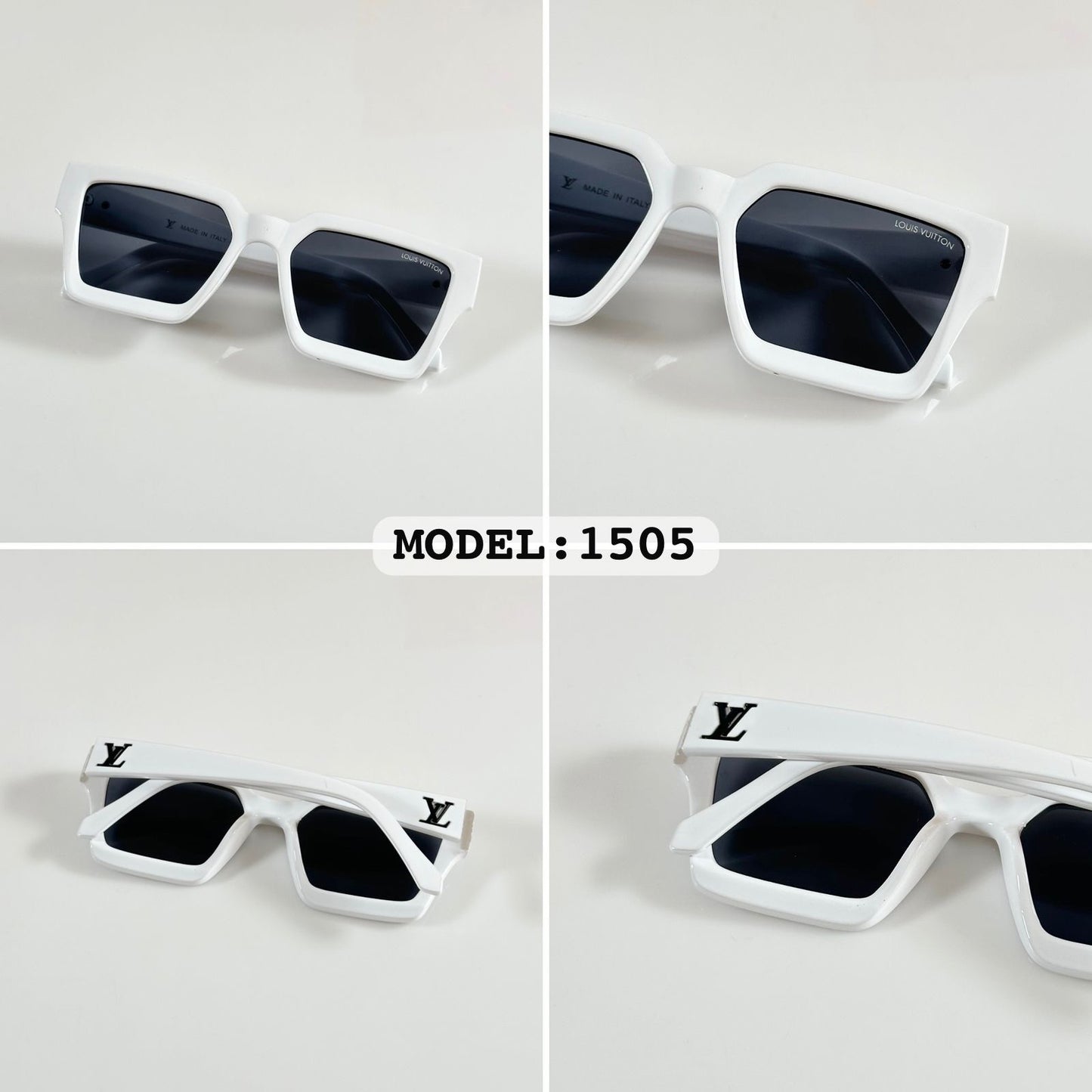 Louis Vuitton Nlack Whote (1505) Sunglass With Og Kit And Packing