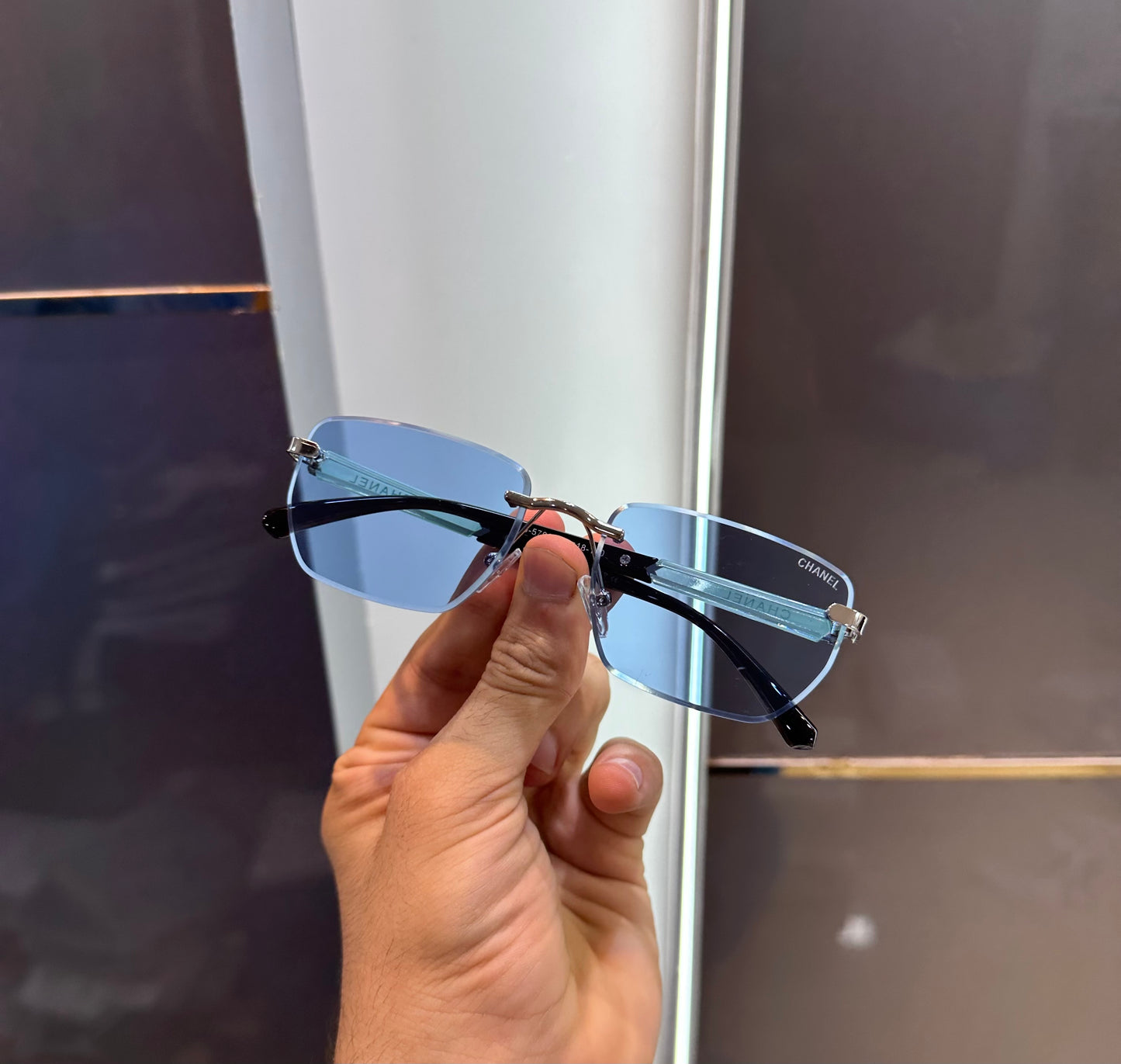 Chanel Sky Blue Limited Edition Luxury Shade With Original Packing Store Article