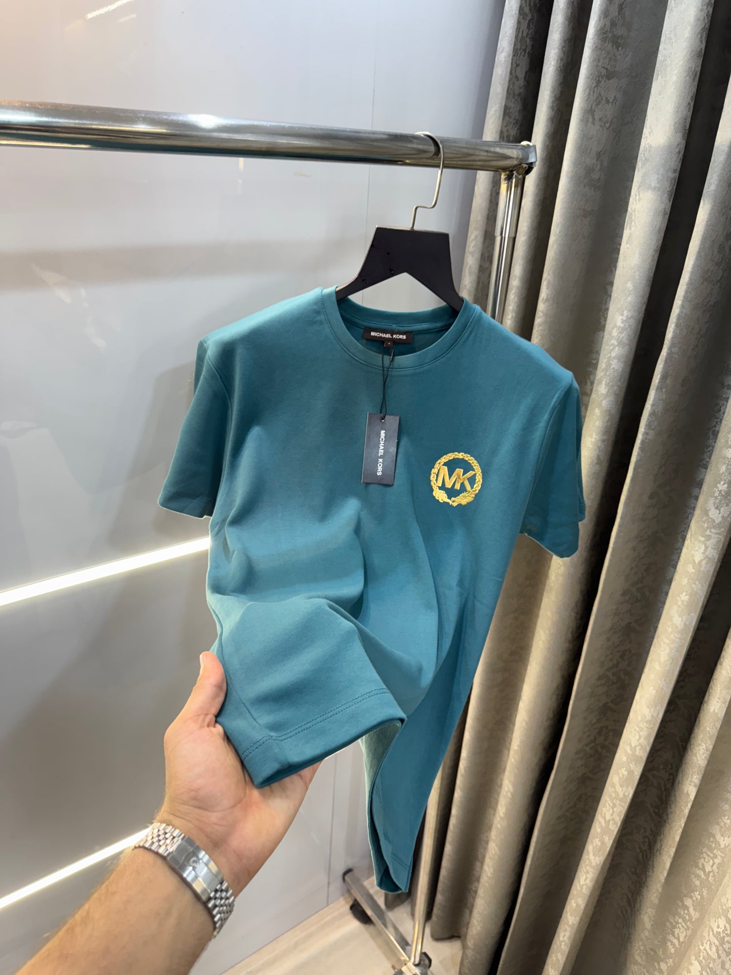 Michael Kors Green Dragon Print Premium Smart Fit T-Shirt