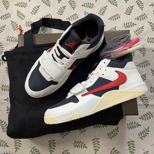Travis Scott X Jordan Jumpman Jack Trainer Sail With Og Box and Accessories