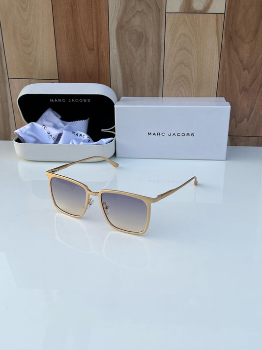 Marc Jacobs Square Metal Sea Green Sunglass With Og Kit And Packing